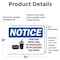 Signmission Food And Drink Area No Biohazards Sign, Vinyl Decal, 24in W x 18in L, 2PK OS-2PACK-NS-D-1824-L-12814 - alternate 5